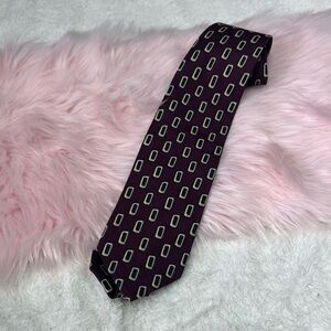 Elegant Purple and Cream Watch with Geometric Design